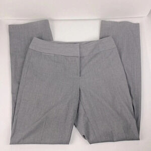 Gray mid rise slacks trouser straight leg formal office dress pants size6